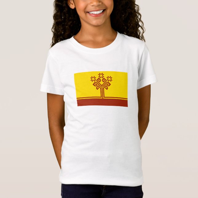 Flagga för Tjuvasjien T Shirt (Framsida)