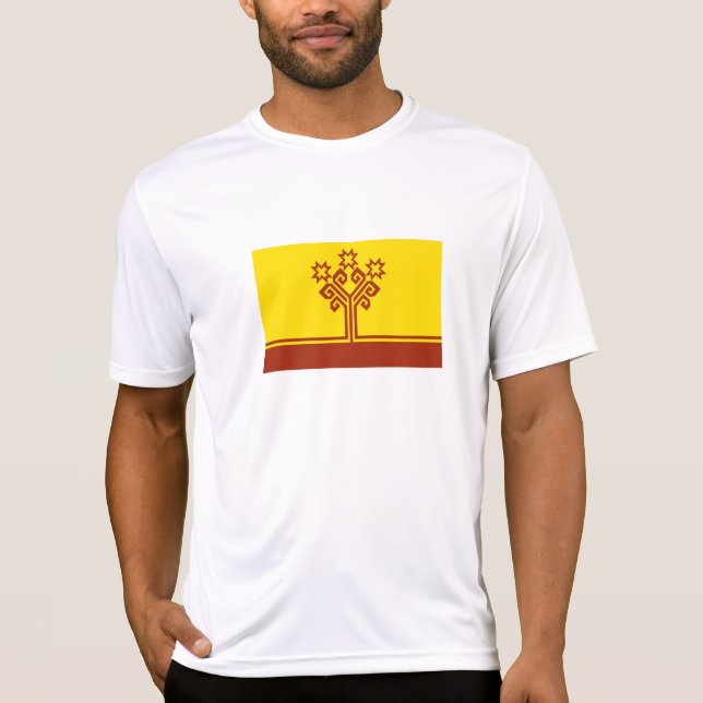 Flagga för Tjuvasjien T Shirt (Framsida)