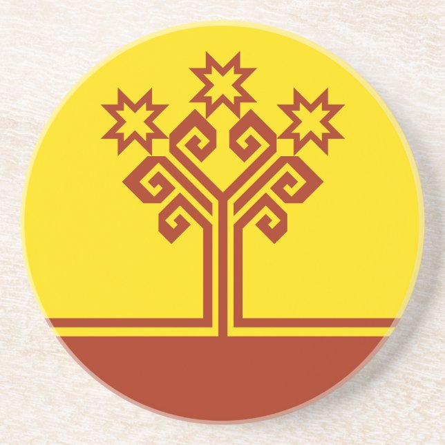 Flagga för Tjuvasjien Underlägg (Framsidan)