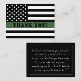 Flagga för tunn Grönt Anteckningskort