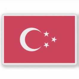 Flagga för turkisk-egyptiska Sudan (1867-1881) Klistermärken