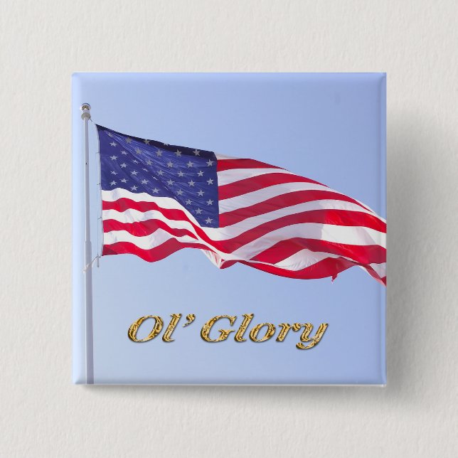 flagga för u s, olhärlighet knapp (Framsida)