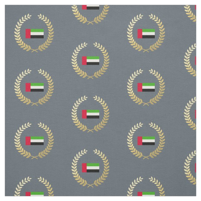 Flagga för UAE United Arab Emirates Tyg (Provkarta)