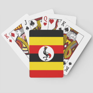Flagga för Uganda medborgarevärld Spelkort