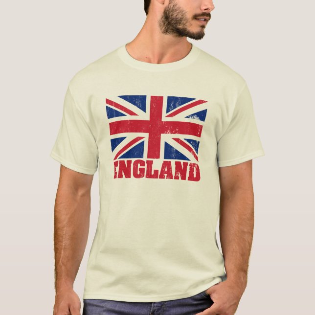 Flagga för UK-brittGB Tee Shirt (Framsida)