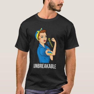 Flagga för Ukraina, ukrainska T Women Girl Unbryab Shirt