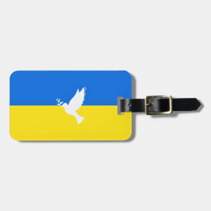 Flagga för Ukrainas stöddova Luggage Tag Support D Bagagebricka