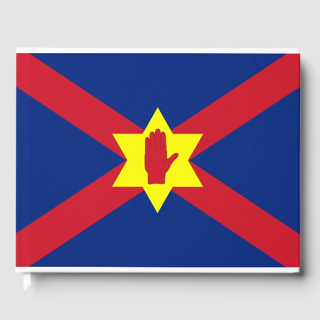 Flagga för Ulster Nation (Nordirland) Gästböcker (Framsida)