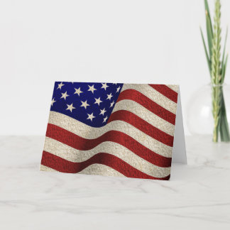 Flagga för US för stars och stripes för Kort