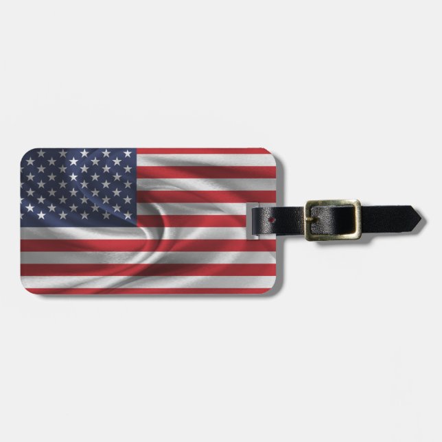 Flagga för USA Bagagebricka (Horisontell Framsida)