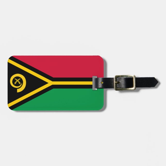 Flagga för Vanuatu Easy ID Personal Bagagebricka (Horisontell Framsida)