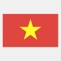 Flagga för Vietnam Decal Sticker