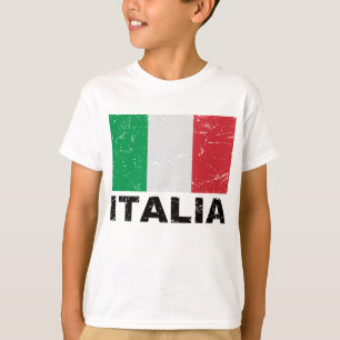 Flagga för Vintage av italien Tee