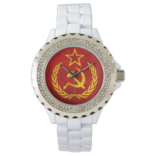 Flagga för vintage CCCP Armbandsur