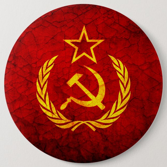 Flagga för vintage CCCP Knapp (Framsida)