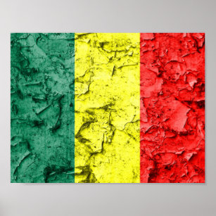 flagga för vintage reggae poster