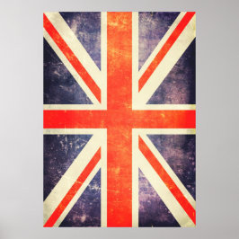 flagga för vintage unionens Jack Poster