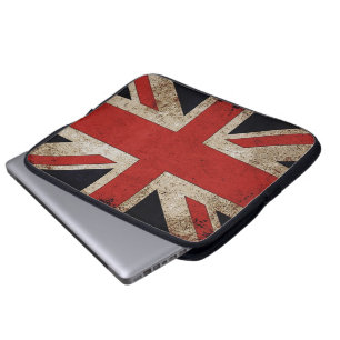 Flagga för vintageGrungeUK Laptop Sleeve