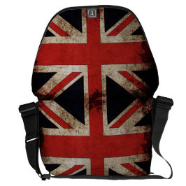 Flagga för vintageGrungeUK Messenger Bag