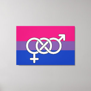 Flagga för visuellt Pride Canvastryck