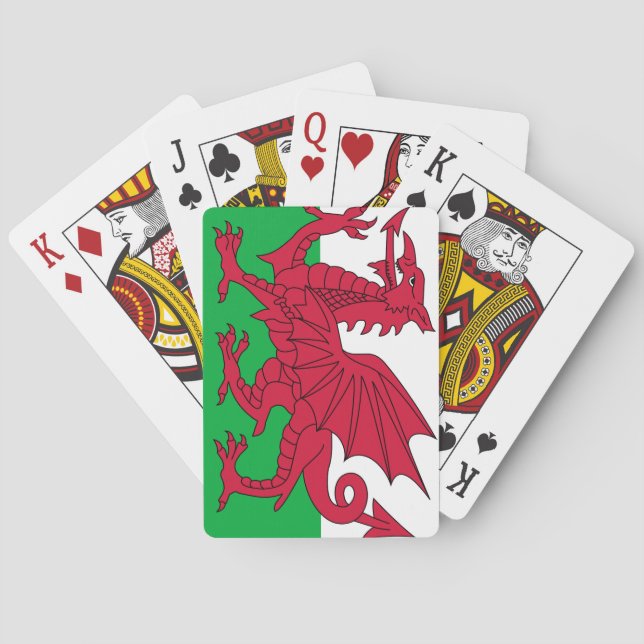 Flagga för Wales Casinokort (Baksidan)