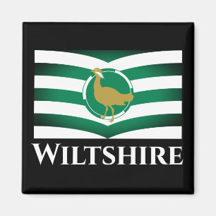 Flagga för Wiltshire - ENGLAND Magnet