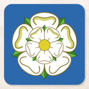 Flagga för Yorkshire Underlägg Papper Kvadrat
