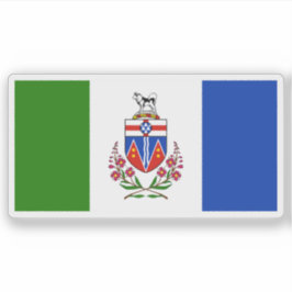Flagga för Yukon-provinsen, Kanada Klistermärken