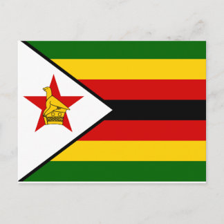 Flagga för Zimbabwe medborgarevärld Vykort