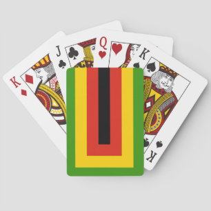 Flagga för Zimbabwes Afrikanska union Casinokort