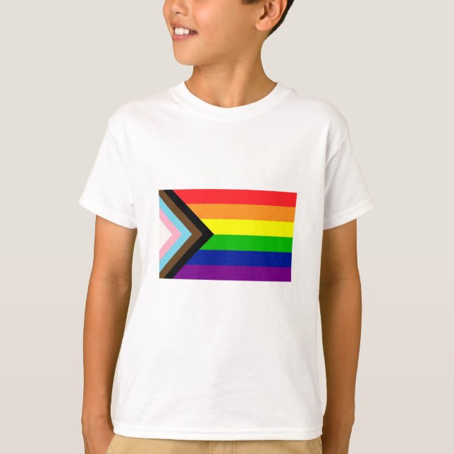 Flagga Förlopp för Pride T Shirt (Framsida)