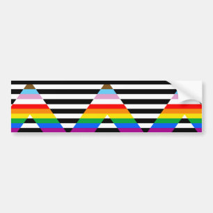 Flagga Förloppsindikator för LGBTQ-Pride Bildekal