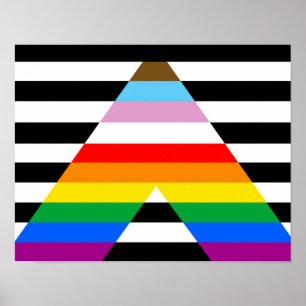Flagga Förloppsindikator för LGBTQ-Pride Poster