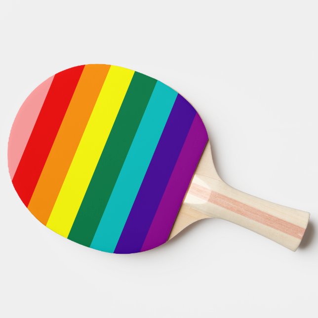 Flagga Första regnbågsprogrammet Pride Pingisracket (Sidan)