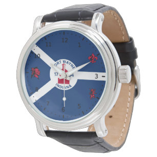 Flagga Fort Wayne, Indiana Armbandsur