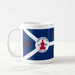 Flagga Fort Wayne, Indiana Coffee Mugg