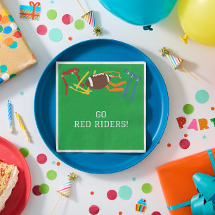 Flagga fotbolls-bananens slut Party Pappersservett