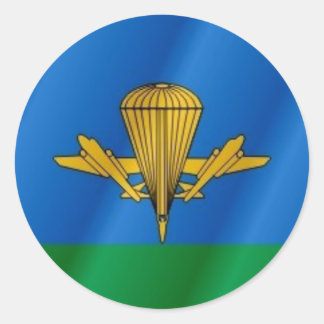 Flagga från ryska Airborne Runt Klistermärke