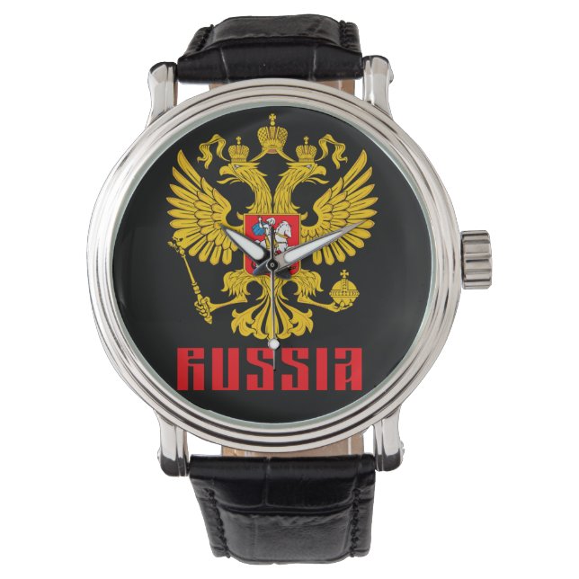 Flagga från ryska Imperial Eagle Armbandsur (Framsida)