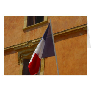 flagga francais hälsningskort
