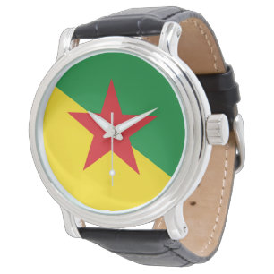 Flagga Fransk Guyana Armbandsur