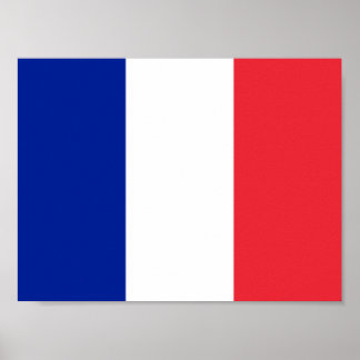 Flagga fransk Poster