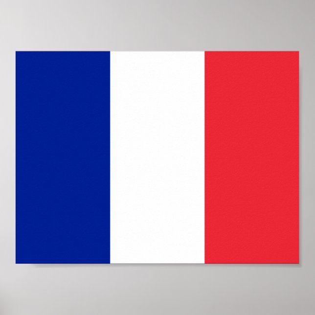 Flagga fransk Poster (Framsidan)