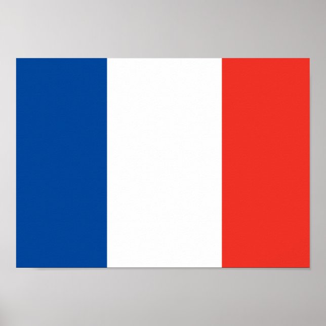 Flagga fransk Poster (Framsidan)