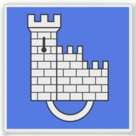 Flagga Fribourg (Freiburg), Schweiz Klistermärken