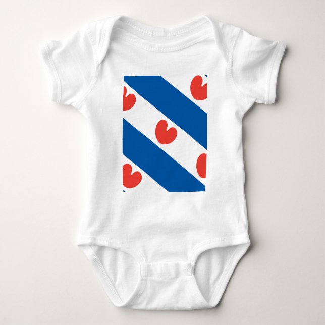 Flagga Friesland Tee Shirt (Framsida)