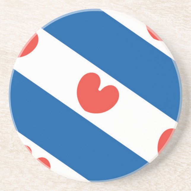 Flagga Friesland Underlägg (Framsidan)