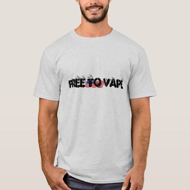 FLAGGA FRIGÖR TILL VAPE-T-TRÖJA T SHIRT (Framsida)