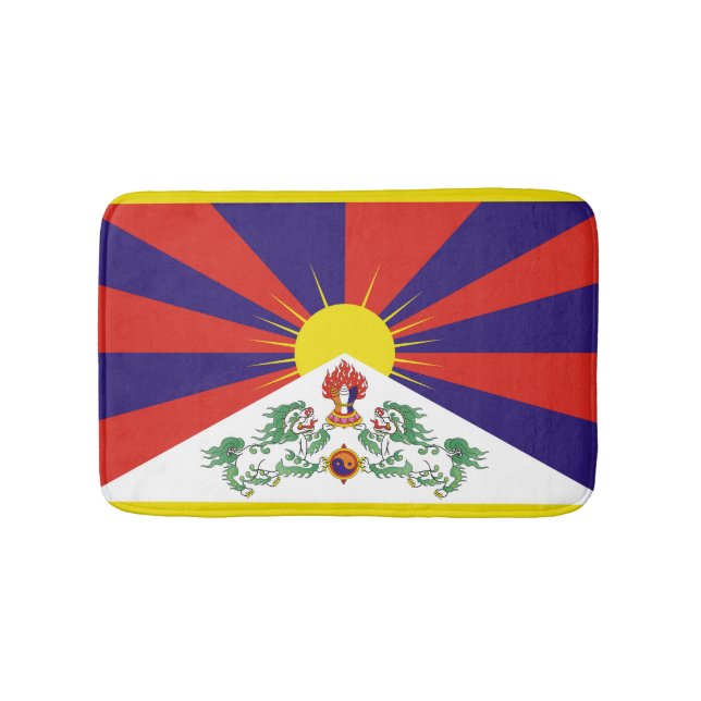 Flagga fritt Tibet Badrumsmatta (Framsidan)