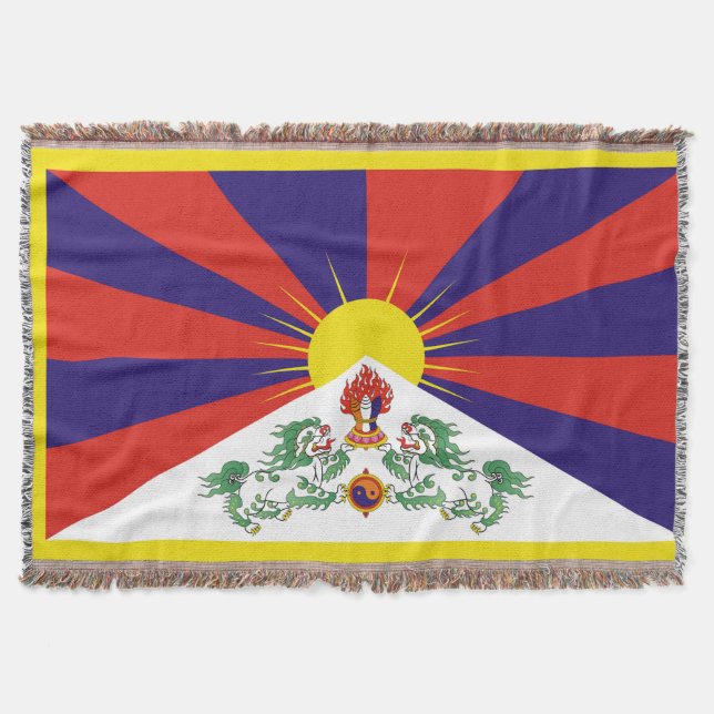 Flagga fritt Tibet Filt (Framsidan)